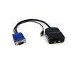 2 Port VGA Video Splitter with Audio - USB Powered
