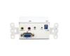 VGA Wall Plate Video Extender Transmitter over Cat 5 with Audio