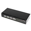 4 Port Steel USB KVM Switch with Audio and USB 2.0 Hub