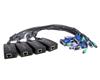 4 Pack PS2 Cat5 Dongle for Single Console IP KVM Switch