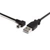 3 ft Mini USB Cable - A to Left Angle Mini B 3 ft Mini USB Cable - A to Left Angle Mini B