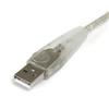 10 ft Transparent USB 2.0 Cable - A to B 10 ft Transparent USB 2.0 Cable - A to B