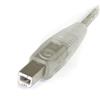 10 ft Transparent USB 2.0 Cable - A to B 10 ft Transparent USB 2.0 Cable - A to B