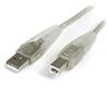 11 ft Transparent USB 2.0 Cable - A to B 11 ft Transparent USB 2.0 Cable - A to B