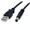 3 ft USB to Type M Barrel 5V DC Power Cable