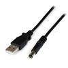 1m USB to Type N Barrel 5V DC Power Cable - USB A to 5.5mm DC