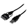 0.65m (2 ft) Samsung Galaxy Tab™ Dock Connector or Micro USB to USB Combo Cable