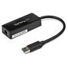 USB 3.0 to Gigabit Ethernet Adapter NIC w/ USB Port - Black