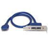 2 Port USB 3.0 A Female Low Profile Slot Plate Adapter