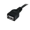 Black USB 2.0 Extension Cable A to A - M/F