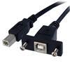 Panel Mount USB Cable B to B - F/M Panel Mount USB Cable B to B - F/M
