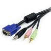 4-in-1 USB VGA KVM Cable w/ Audio and Microphone 4-in-1 USB VGA KVM Cable w/ Audio and Microphone