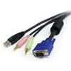 4-in-1 USB VGA KVM Cable w/ Audio and Microphone 4-in-1 USB VGA KVM Cable w/ Audio and Microphone