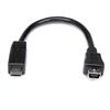 6in Micro USB to Mini USB Adapter Cable M/F