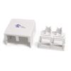 Dual Outlet Universal Wall Box - White