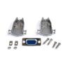 High Density DB15 Female VGA Connector w/ Metal Cover