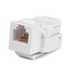 6P6C RJ12 Telephone Modular Keystone Jack - White
