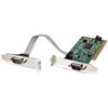 2 Port PCI Low Profile RS232 Serial Adapter Card with 16550 UART
