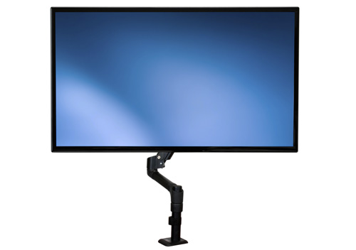 The ARMPIVOTE Articulating Monitor Arm lets you raise or lower your display with minimal effort, and offers a wide range of motion on several axes.