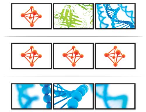 software di produttività visualizzato su tre monitor