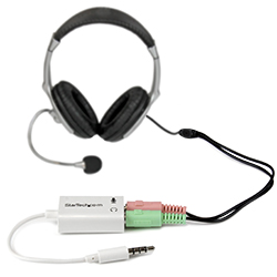 Adapt. casque avec prises écouteur/micro - Câbles audio