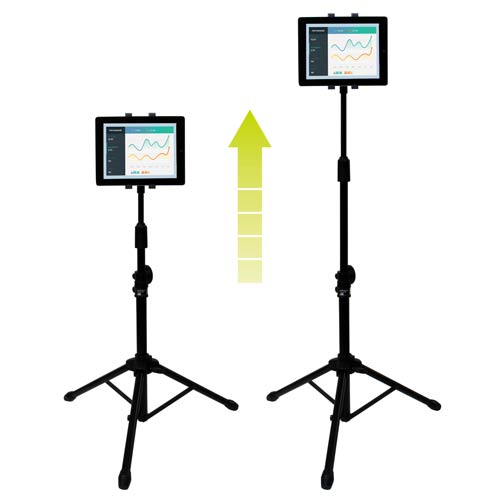 StarTech.com ADJ-TABLET-STAND-W  StarTech.com Support de Tablettes  Réglable pour Bureau - Support Mural - Capacité 1kg - Support Universel  Ergonomique et Articulé pour Tablettes - Support Tablette sur Pied  Pivotant/Rotatif