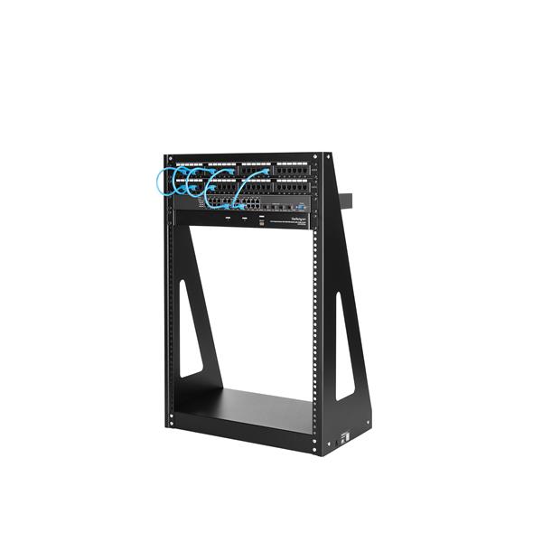 StarTech.com Rack de serveur robuste 12U /à 2 montants Armoire serveur /à cadre ouvert 2POSTRACK12