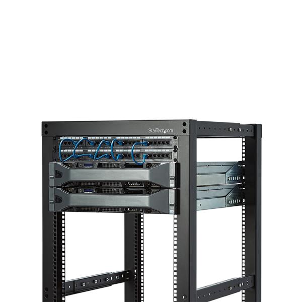 25U Open Frame Rack/Cabinet - 4 Post | Adjustable Depth | StarTech.com