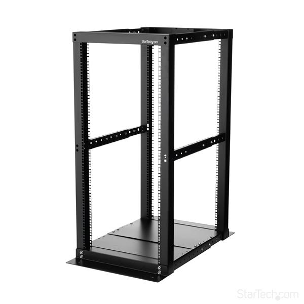 U Open Frame Rack Cabinet Post Adjustable Depth Startech Com