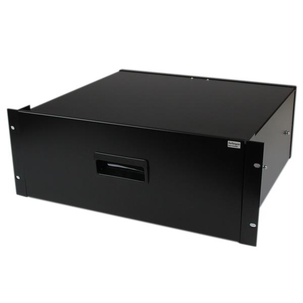 Rackmount Drawer - 4U, Black Sliding Rack Storage Drawer | StarTech.com