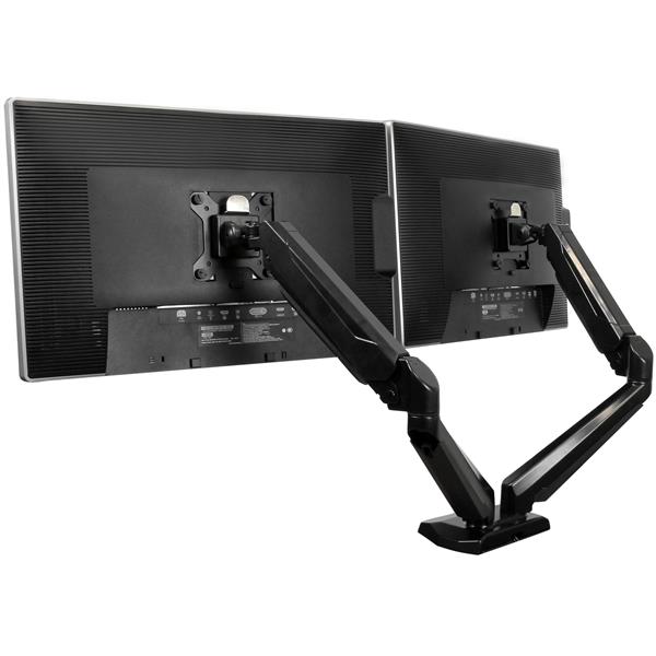 Dual Monitor Mount With 2 Port Usb And Audio Pass Through