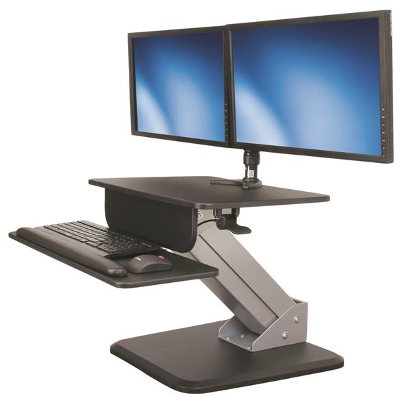 Sit Stand Workstation Display Mounting Startech Com Germany