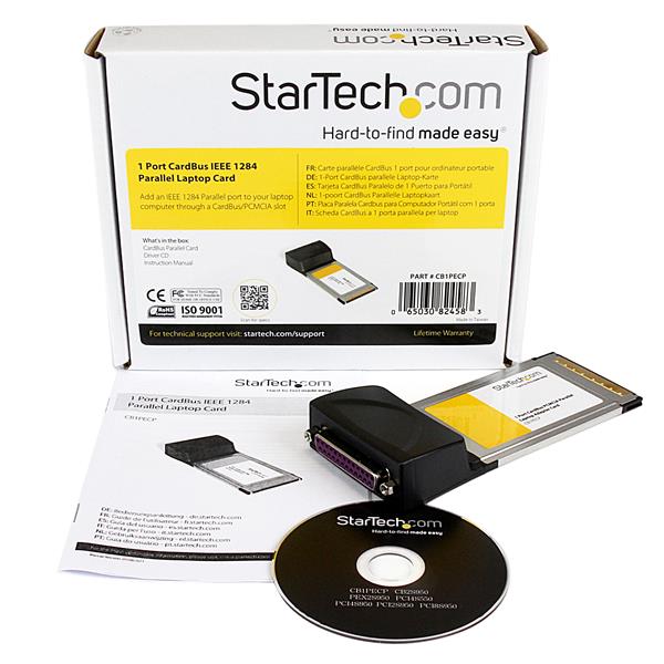 1 Port CardBus Parallel Adapter Card PCMCIA Parallel Adapters