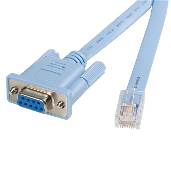 6 ft RJ45 to DB9 Cisco Console Cable | T1 Cables & Router Cables ...