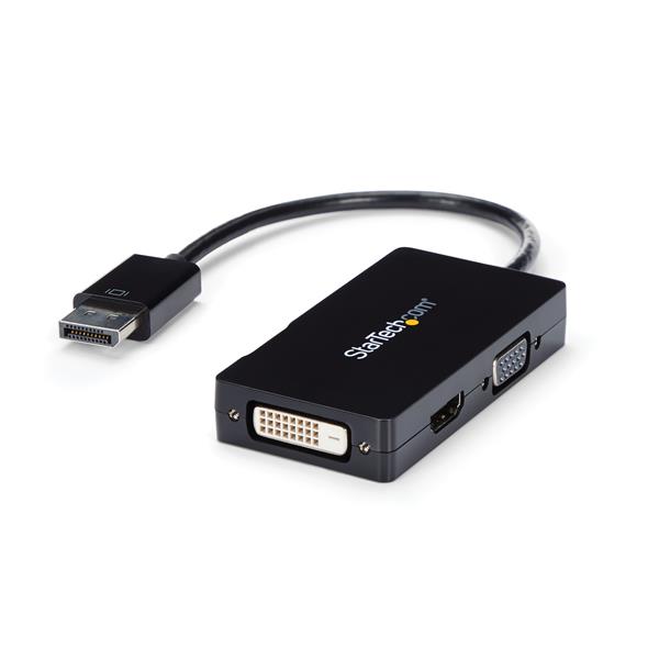 Convertisseur 2-en-1 Mini DisplayPort vers HDMI ou VGA Blanc MDP2HDVGAW StarTech.com Adaptateur audio // vid/éo de voyage