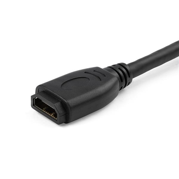HD2MF6INL Port Extender Short HDMI 2.0 Male to Female Adapter Cable StarTech.com 6in High Speed HDMI Port Saver Cable with 4K 60Hz