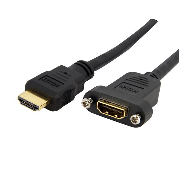 HDMI Cable - Panel Mount HDMI Cable | 3ft | StarTech.com United Kingdom