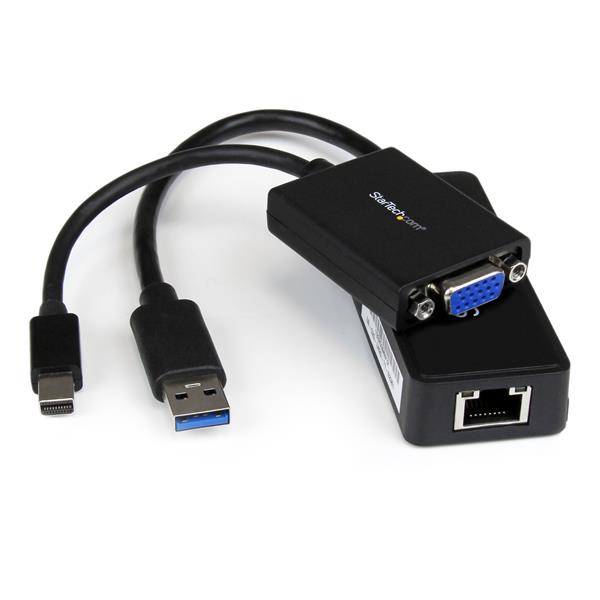  VGA and Gigabit Ethernet Adapter Kit - MDP to VGA - USB 3.0 to GbE