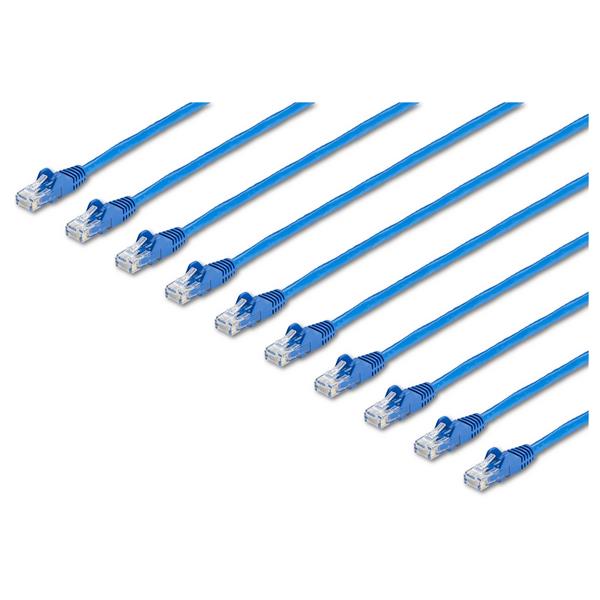 25 PK PATCH CORD,CAT 6,MOLDED,5ft BLUE