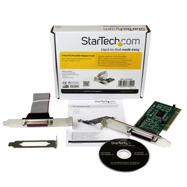 StarTech 2 Port PCI Parallel EPP//ECP Adapter Card PCI2PECP