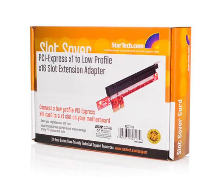 Pcie x1 x16 slot extension adapter