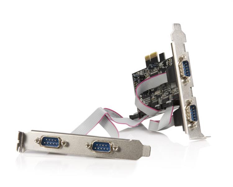 PCI Express Serial Card 4 Port 16550 UART Includes Half Height