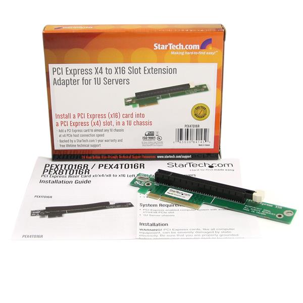 Install pcie x4 in x16 slot