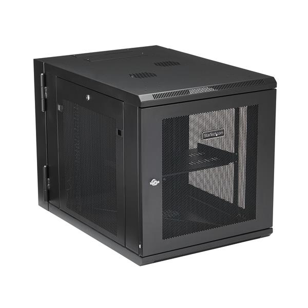 12u wall-mount server rack cabinet - 32" deep, hinged | startech