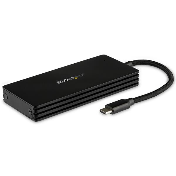 StarTech.com USB 3.1 Lightweight Plastic Tool-free Enclosure for 2.5 SATA Drives Portable Data Storage 10Gbps Ultra-fast