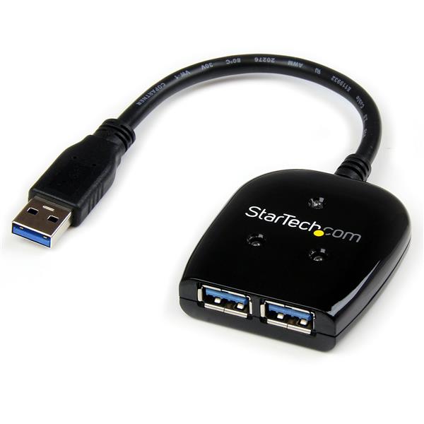 2 Port Superspeed Usb 30 Hub Compact Black 