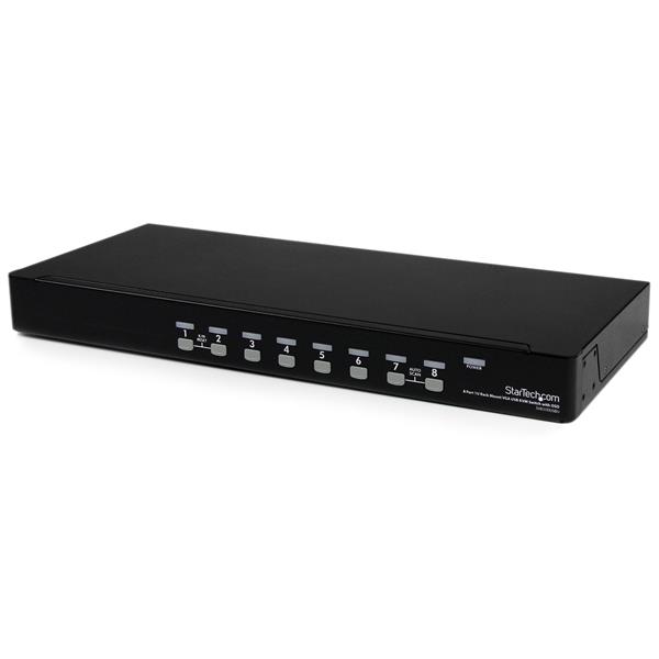 USB KVM Switch - 8 Port | 1U KVM Switch | Built-in OSD | StarTech.com