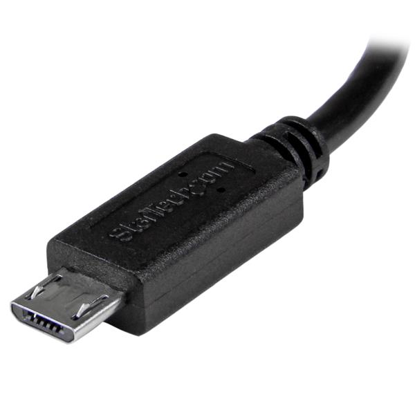Câble USB OTG - Micro USB vers Mini USB M/M - 20 cm 