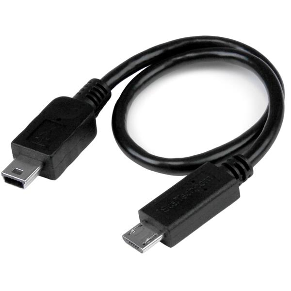 USB OTG Cable - Micro USB to Mini USB M 