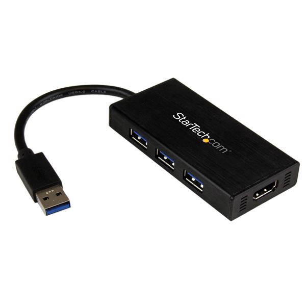 USB 3.0 to HDMI Adapter - with Built-in USB Hub | USB ...
